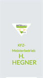 Mobile Screenshot of kfz-hegner.de
